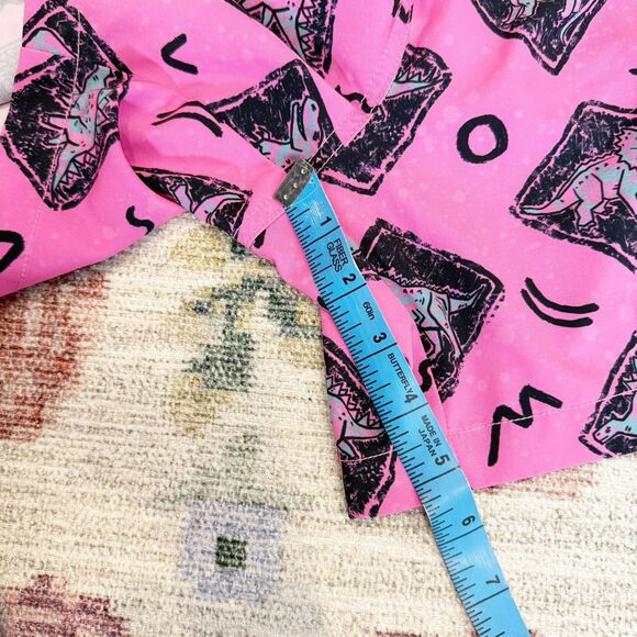 Chubbies Mens Lined Swim Trunks Size Large Pink Dinosaur 5.5in Quick Dry - Picture 7 of 7